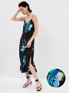 GAP | Floral Slip Midi Dress